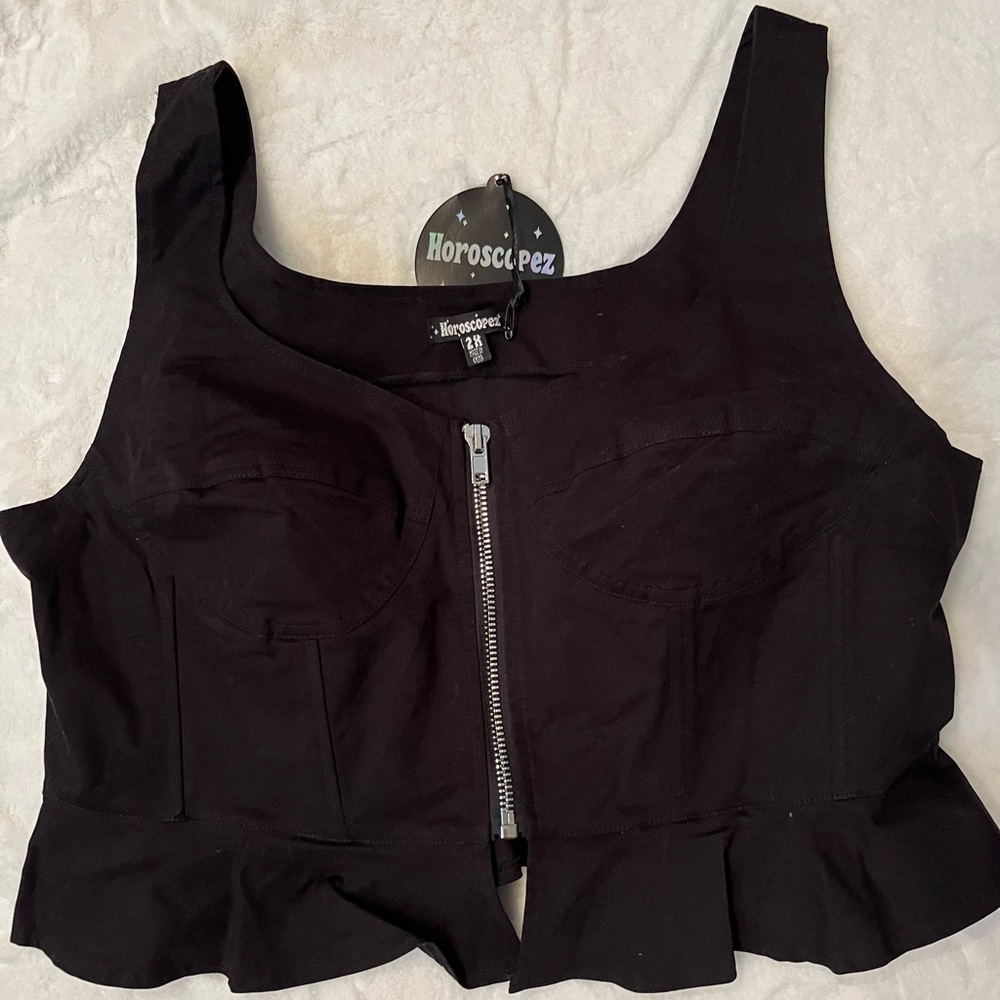 NWT Dolls Kill Horoscopez Crop Top 2X